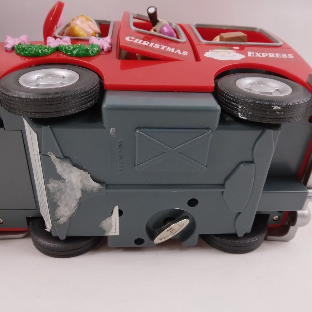 Vtg Action Musical Santa on Delivery Moving Music Box "Santa Is Coming to Town" - Picture 7 of 15